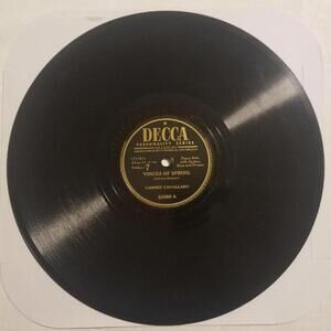 3/$25 Carmen Cavallaro 78 RPM Voices of Spring / You and You Decca